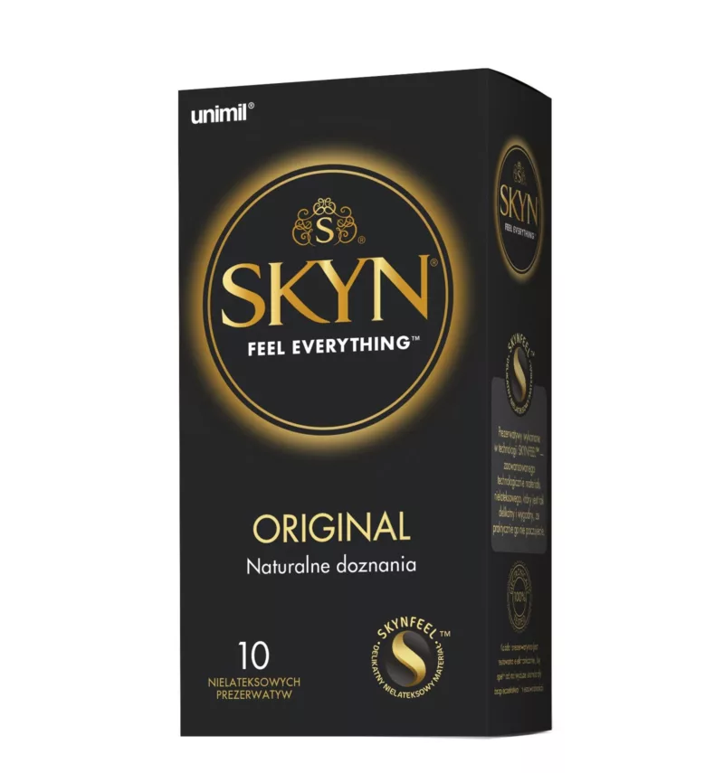 Powiększone prezerwatywy nielateksowe Unimil SKYN Original 10 szt.