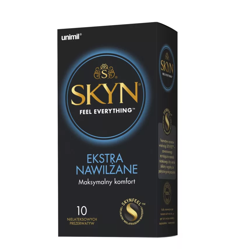 Prezerwatywy nielateksowe ekstra nawilżone Unimil SKYN 10 szt.