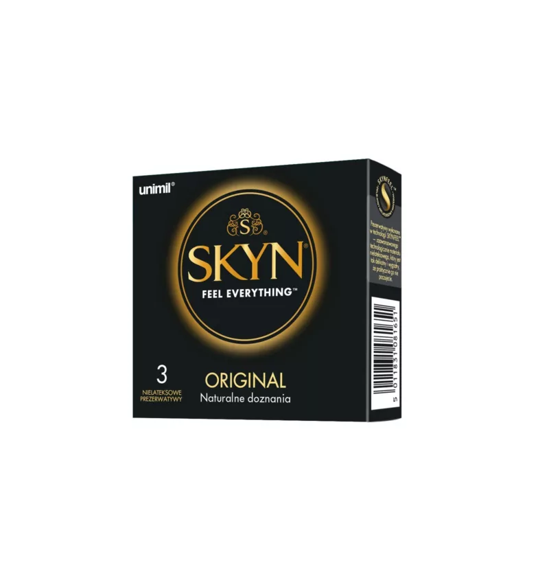Powiększone prezerwatywy nielateksowe Unimil SKYN Original 3 szt.