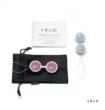 Zestaw kulek gejszy Lelo Luna Mini Pleasure Beads różowo-błękitne