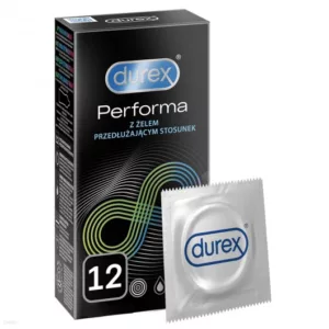 Prezerwatywy lateksowe przedłużające stosunek Durex Performa 12 szt.