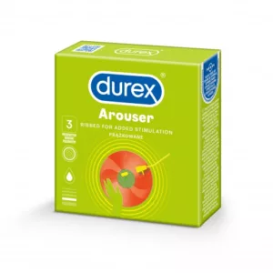 Prezerwatywy lateksowe z prążkami Durex Arouser 3 szt.