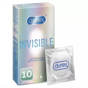 Prezerwatywy lateksowe supercienkie Durex Invisible 10 szt.