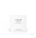 Heksagonalne prezerwatywy lateksowe Lelo Hex Original 3 szt.