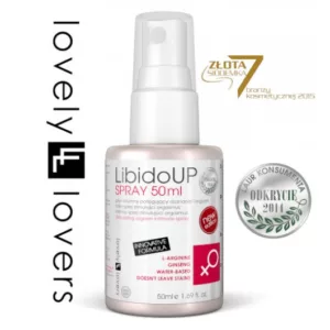 Spray zwiększający doznania dla kobiet Lovely Lovers LibidoUP Spray 50 ml
