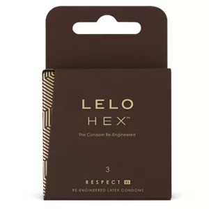 Heksagonalne prezerwatywy lateksowe Lelo Hex Respect XL 3 szt.