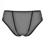 Komplet Noir Handmade Petitenoir Tulle BPetitenoir Set out of plunge underwired bra with embroidery and briefody Ouvert L