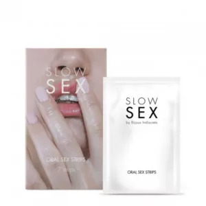 Płatki smakowe do seksu oralnego Bijoux Indiscrets Slow Sex Oral sex strips 7 pasków