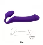 Dildo typu strap-on dla kobiet Strap-on-me Silicone bendable strap-on XL