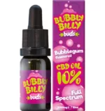 Smakowy olejek z CBD o pełnym spectrum Bubbly Billy Buds 10% Bubblegum Flavoured CBD Oil 10ml