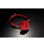 Knebel w kształcie róży Zalo & Upko Rose Ball Gag Red Straps