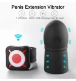 Wibrująca nakładka na penisa z pilotem OTOUCH Super Striker Lengthening Penis Sleeve with Vibrations