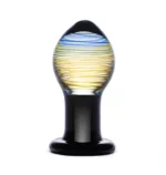 Kolorowa szklana zatyczka analna Glas Galileo Glass Butt Plug