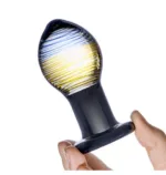 Kolorowa szklana zatyczka analna Glas Galileo Glass Butt Plug