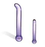 Fioletowe proste szklane dildo Glas Purple Glass G-Spot Tickler