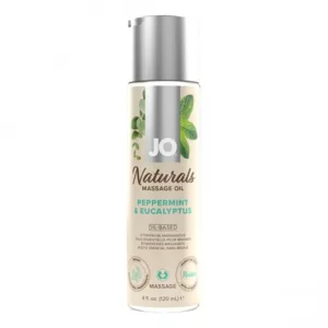 Naturalny olejek do masażu o zapachu mięty i eukaliptusa System JO Naturals Massage Oil Peppermint & Eucalyptus 120 ml