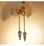Klamerki na łechtaczkę z kryształem górskim UPKO Non-pierced clitoral jewelry dangle with snowman
