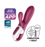 Wibrator króliczek z funkcją rozgrzewania, sterowany aplikacją Satisfyer Hot Bunny Connect App