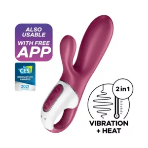 Wibrator króliczek z funkcją rozgrzewania, sterowany aplikacją Satisfyer Hot Bunny Connect App