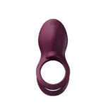 Wibrujący pierścień na penisa Bayek Velvet Purple