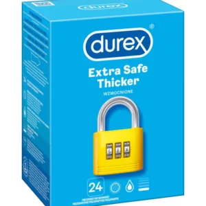 Wzmocnione prezerwatywy lateksowe Durex Extra Safe 24 szt.