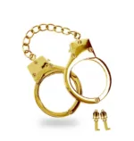 Metalowe kajdanki Taboom Gold Plated BDSM Handcuffs