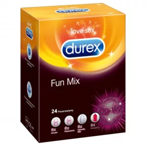 Prezerwatywy lateksowe Durex Fun Mix 24 szt.